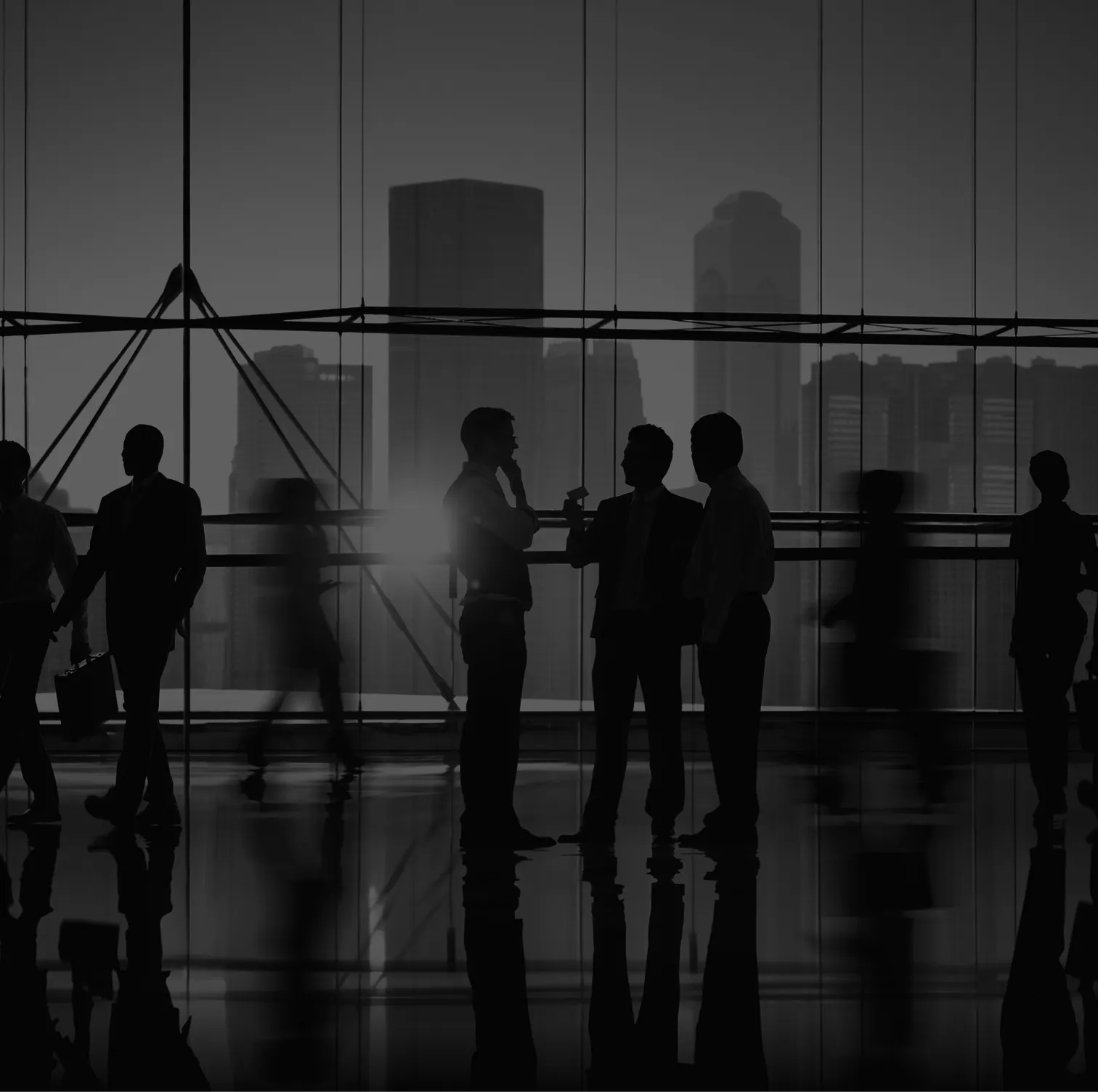 Business leaders collaborating